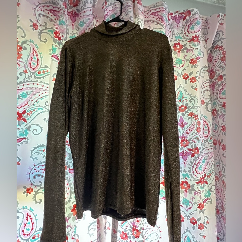 NWT XL Express Glitter Turtle Neck